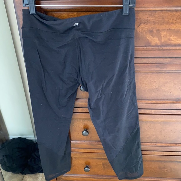 Athleta black leggings with mesh detail - Picture 2 of 3